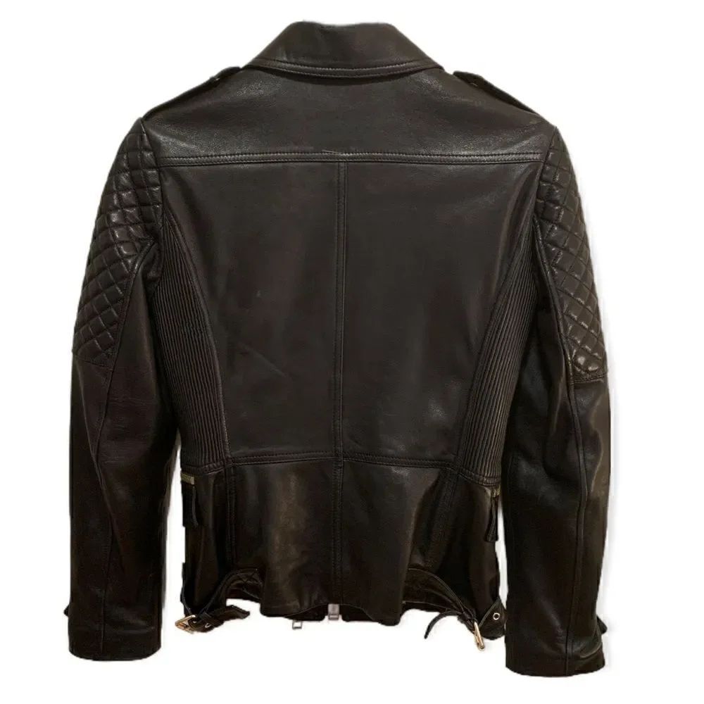 ❤️SOLD❤️BURBERRY London England Leather Jacket Size: US 6 - Picture 3 of 16